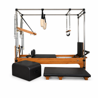 Bodylumina Premium Diamond pilates reformer s Cadillac konstrukcijom, drvenim okvirom, metalnim tornjem, oprugama, trakama, pilates boxom i produžetkom platforme, profesionalna pilates sprava za kompletan reformer i Cadillac trening, jačanje core mišića, istezanje, rehabilitaciju i oblikovanje tijela kod kuće ili u studiju.